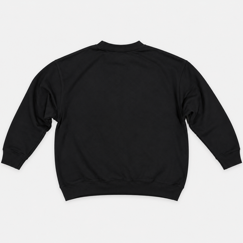Crewneck heavy negro, espalda