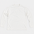 Playera oversize manga larga peso pluma clara - frente