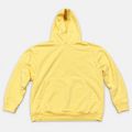 Sudadera con capucha heavy teñida en prenda amarillo amazonas - frente